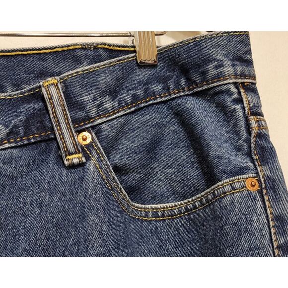 Levis 550 Jeans Mens 42x32 Blue Denim Regular Straight Leg Red Tab EUC Jeans‎ - Picture 10 of 16